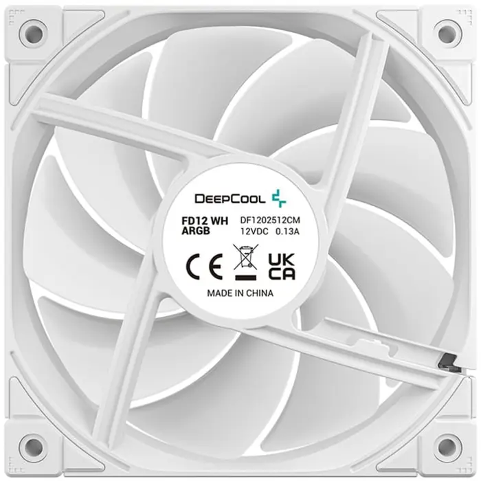 DeepCool FD12 ARGB WH 120x120x25, case fan (white, 120 mm)