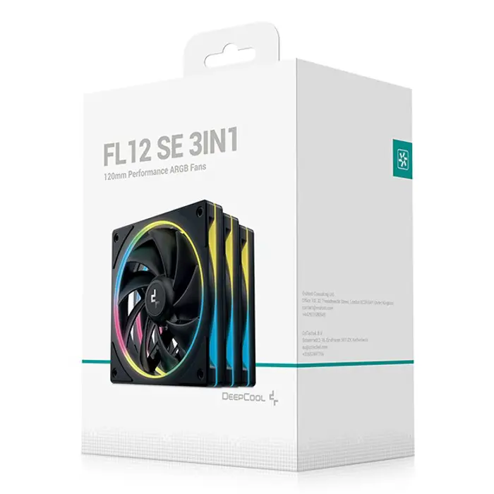 DeepCool FL12 SE 3IN1 Computer case Fan 12 cm White 3 pc(s)
