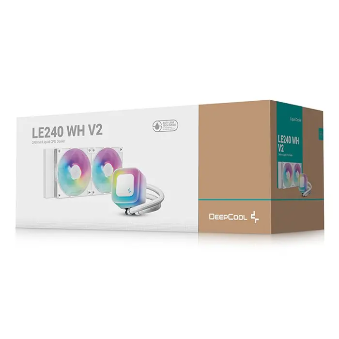 DeepCool LE240 WH V2 Processor All-in-one liquid cooler 12 cm White 1 pc(s)