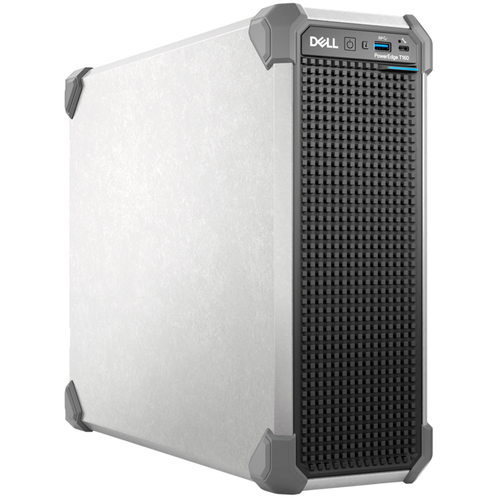 DELL EMC PowerEdge T160, 3x3.5"+ 2x2.5" Cabled HDD, Intel Xeon 6325P (3.5G, 4C/8T, 12MB, Turbo, 55W), 32GB UDIMM ECC 5600MT/s, 2x 480GB SSD SATA, PERC H355, iDRAC9 Enterprise, 300W PS, BCM 5720 DP 1Gb