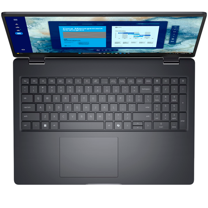 Dell Pro 16 (PC16250), 16" FHD+ (1920x1200), non-Touch, Intel Core 235U (12 TOPS,12C, 4.9GHz), 16GB DDR5, M.2 512GB SSD, Intel Integrated, WiFi, BT, HDMI, THB4 (DP/PD), USB-C (DP/PD), 2xUSB-A, RJ-45,