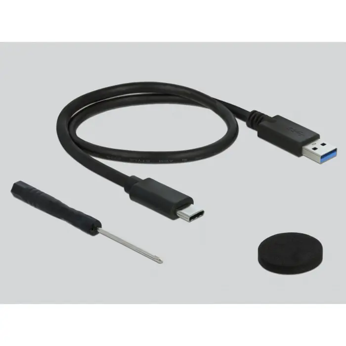 DeLOCK external enclosure for 2.5? SATA HDD / SSD with SuperSpeed USB 10 Gbps (USB 3.1 Gen 2), drive enclosure (black)