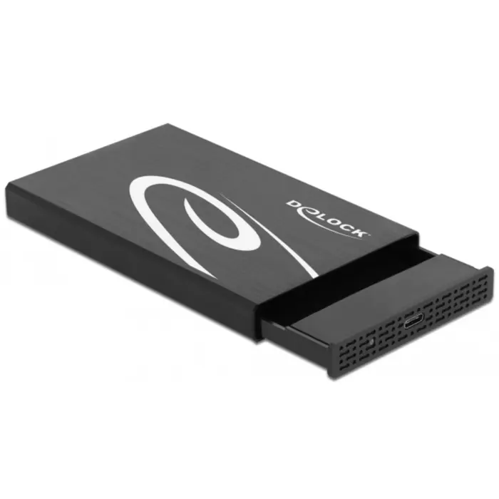 DeLOCK external enclosure for 2.5? SATA HDD / SSD with SuperSpeed USB 10 Gbps (USB 3.1 Gen 2), drive enclosure (black)