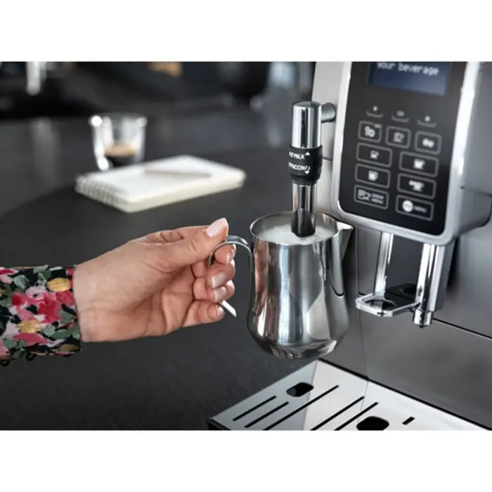 DeLonghi Dinamica ECAM 350.35.SB, fully automatic machine (silver / black)