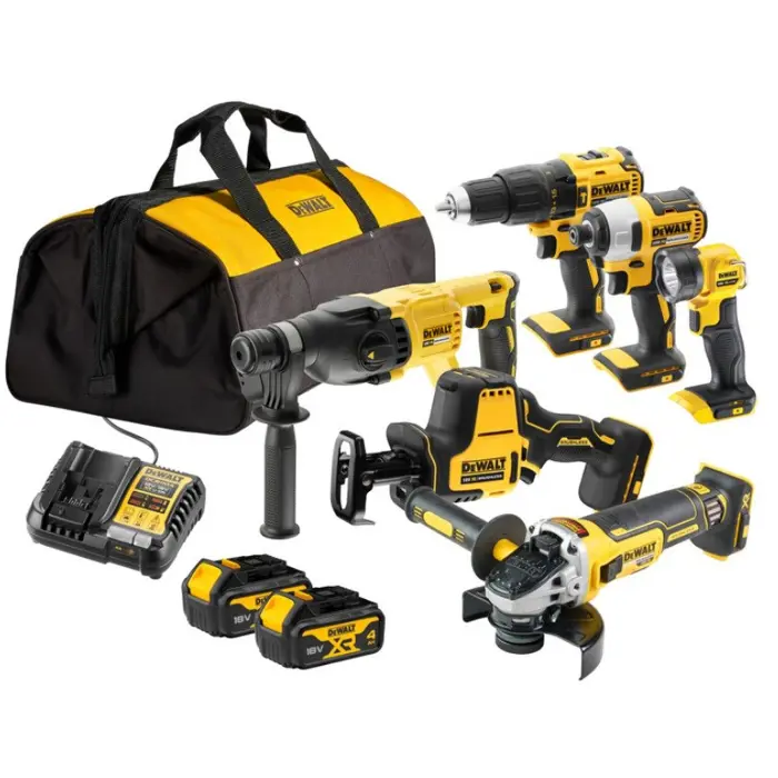 DEWALT Combo Kit 18V DCK607M2 6-pc 2x4.0Ah