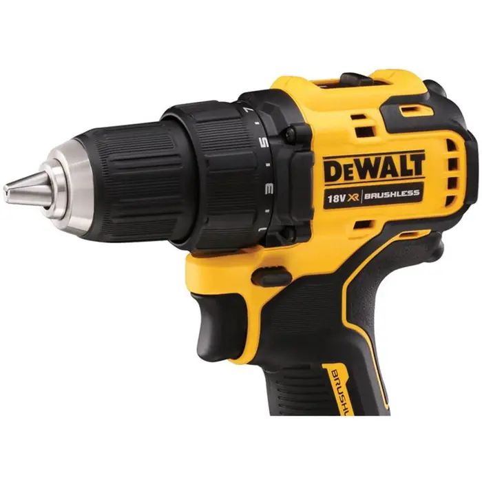 DeWalt cordless drill DCD708D2T, 18 Volt (yellow / black, T-STAK box, 2x Li-ion battery 2.0 Ah)
