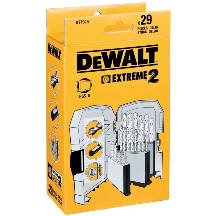 Dewalt HSS-G Metal drill bit - set 29 pieces