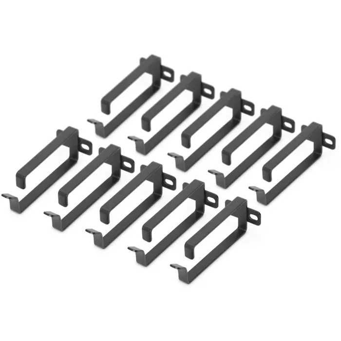 Digitus cable management bracket for 483mm (19") cabinets (black, 10 pieces, 2U, 44 x 100mm)