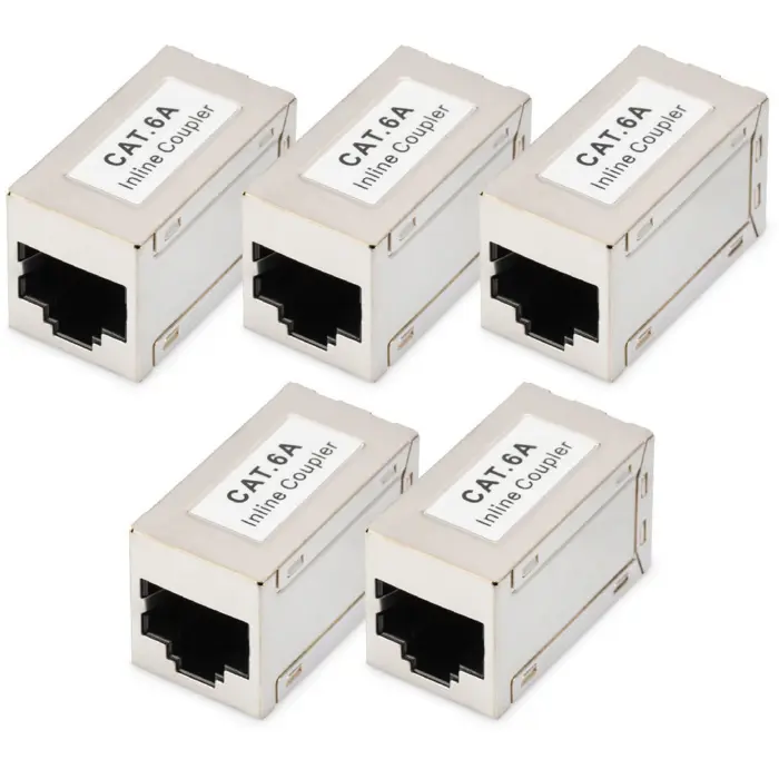 Digitus CAT 6A modular coupling, shielded, 5 pieces