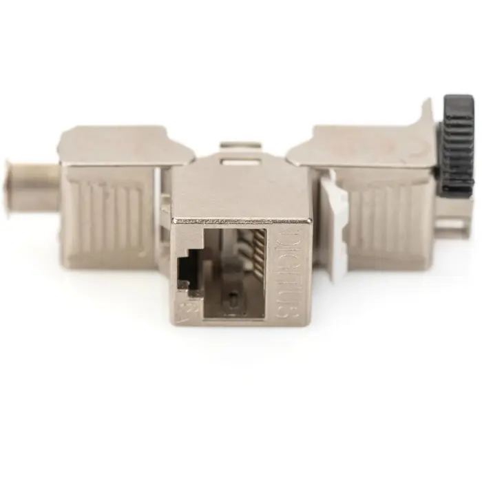 Digitus Cat.6a Keystone Module (silver, 8 pieces, with intelligent cable manager)