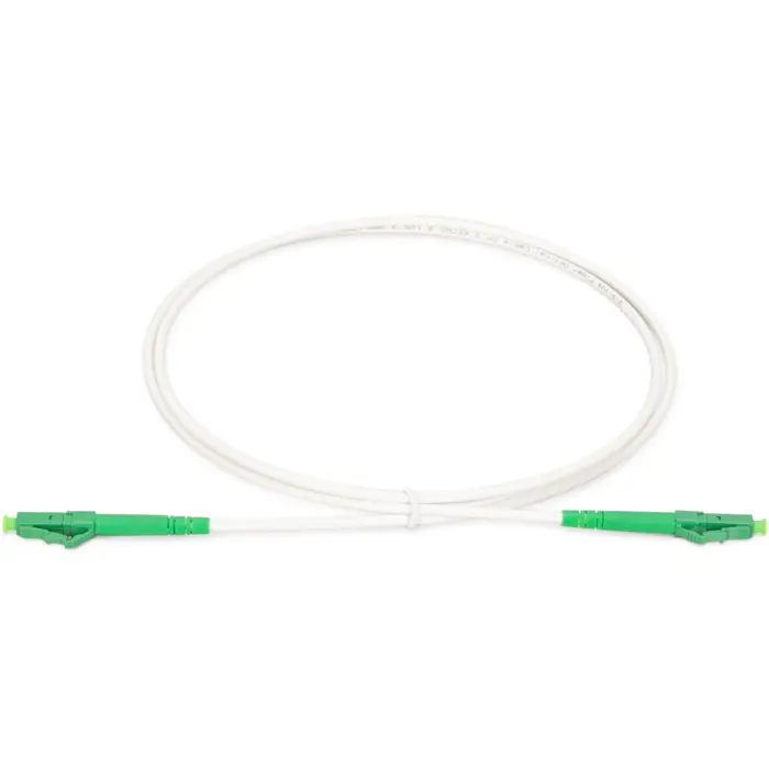 Digitus fiber optic simplex patch cable, steel armored, single mode, LC/APC > LC/APC (white, 20 meters)