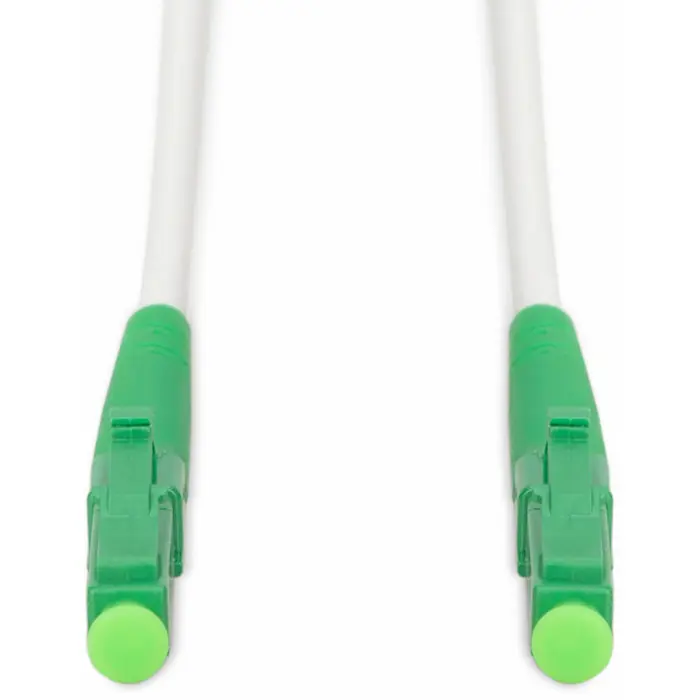 Digitus fiber optic simplex patch cable, steel armored, single mode, LC/APC > LC/APC (white, 20 meters)