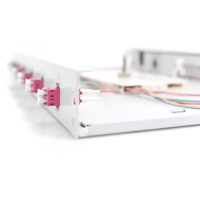 Digitus fiber optic splice box, 1U, equipped, LC, OM4 (gray)