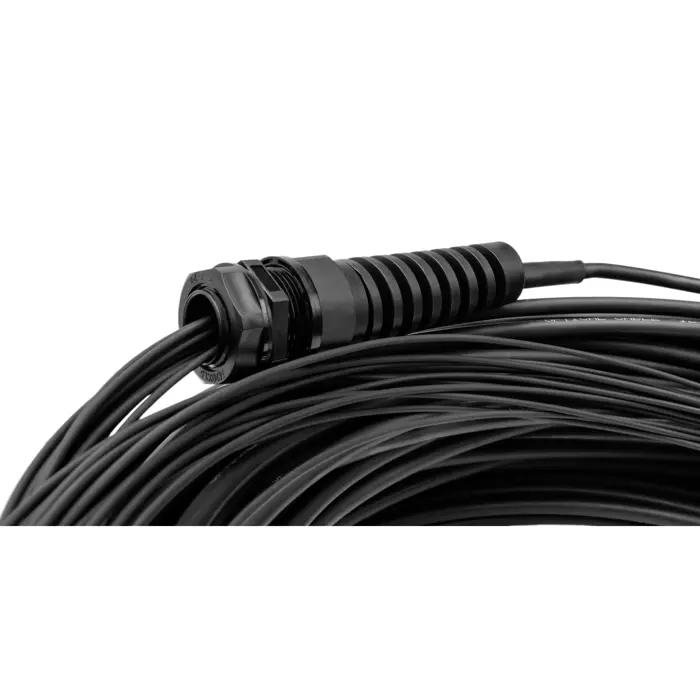 Digitus fiber optic universal breakout cable, duplex, LC/UPC connector, single mode OS2 (black, 30 meters, pre-assembled)