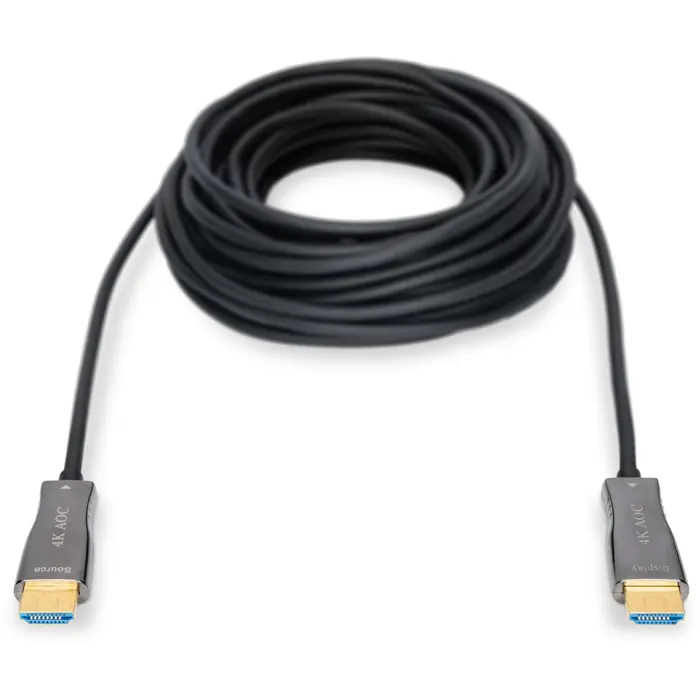 Digitus HDMI AOC Hybrid Fiber Optic Cable, UHD 4K (black, 10 meters)