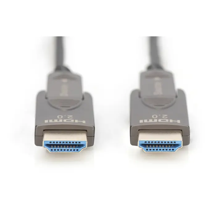 Digitus HDMI / Micro HDMI AOC hybrid fiber optic cable, UHD 4K (black, 10 meters, removable plugs)