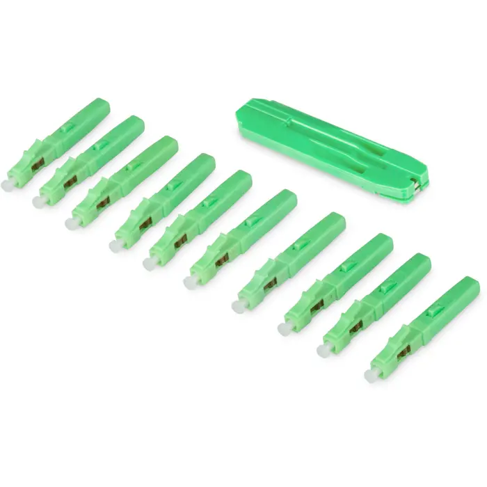 Digitus LC/APC fiber optic fast connector field connector (green, 10 pieces)