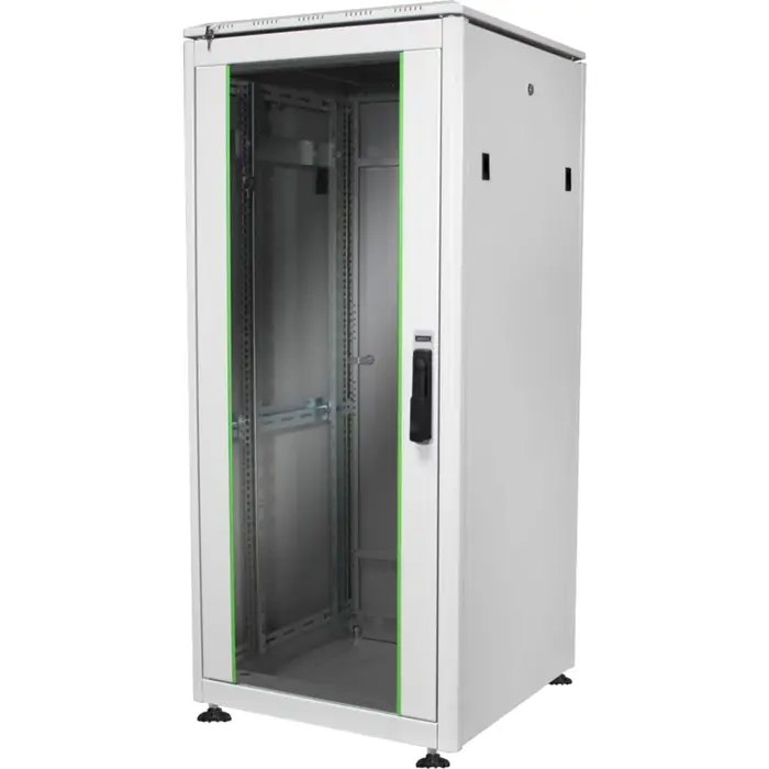 Digitus network cabinet Unique series - 600x600 mm (WxD) (light gray, 26 height units)