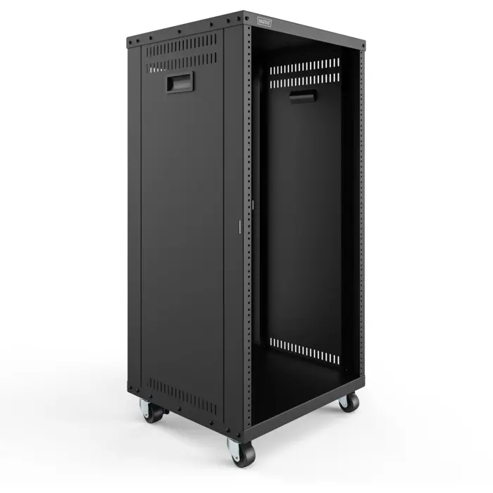 Digitus Universal 19-inch Equipment Rack with Wheels, Rack (black, 21 height units)