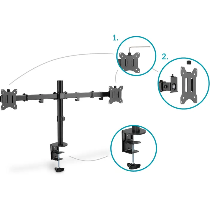 Digitus universal dual monitor holder, monitor holder