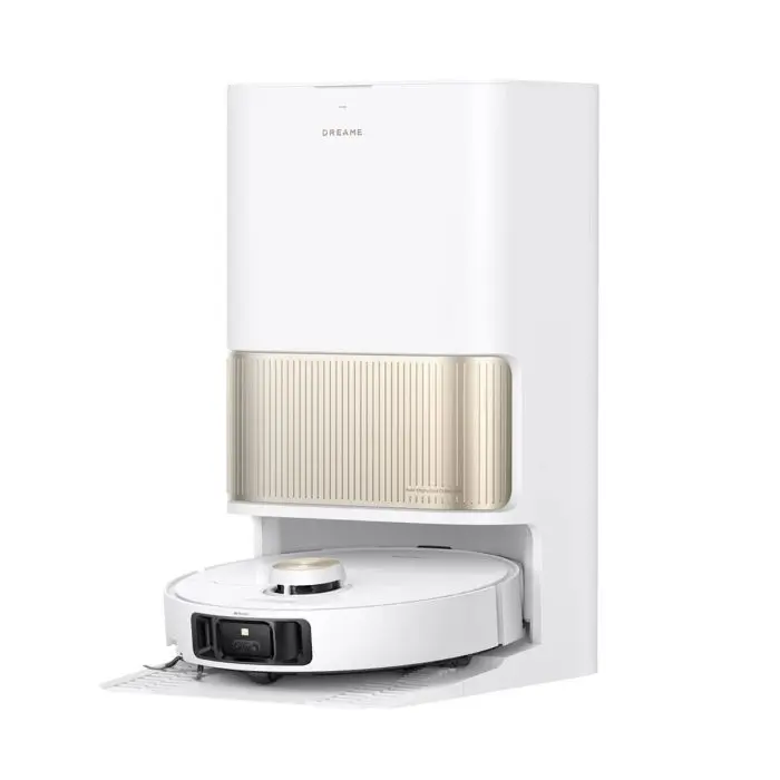 Dreame L40s Pro Ultra robotski sesalnik s samočistilno postajo, bel