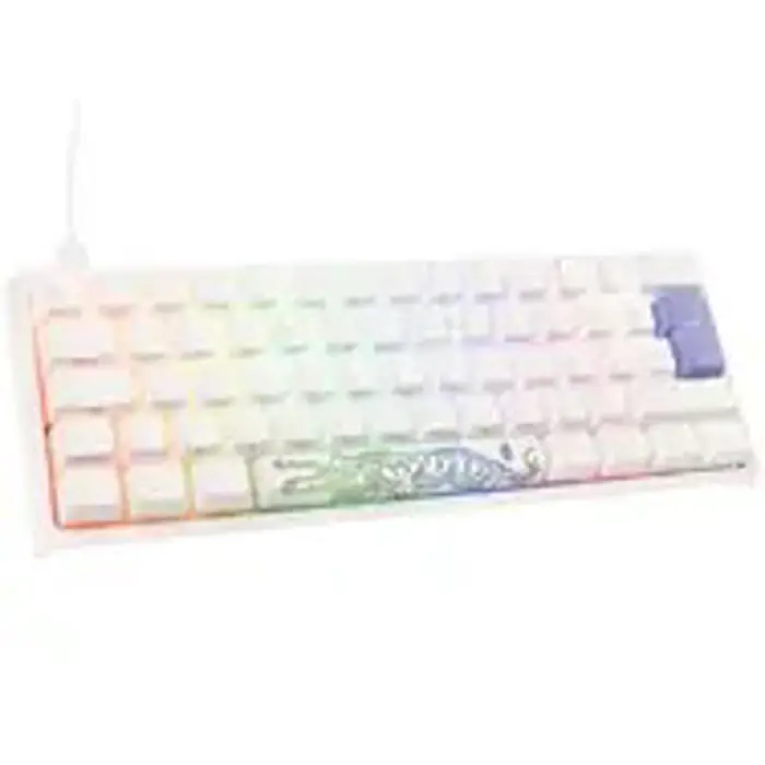 Ducky One 2 Pro Mini White Edition Gaming Keyboard, RGB LED - Cherry Red