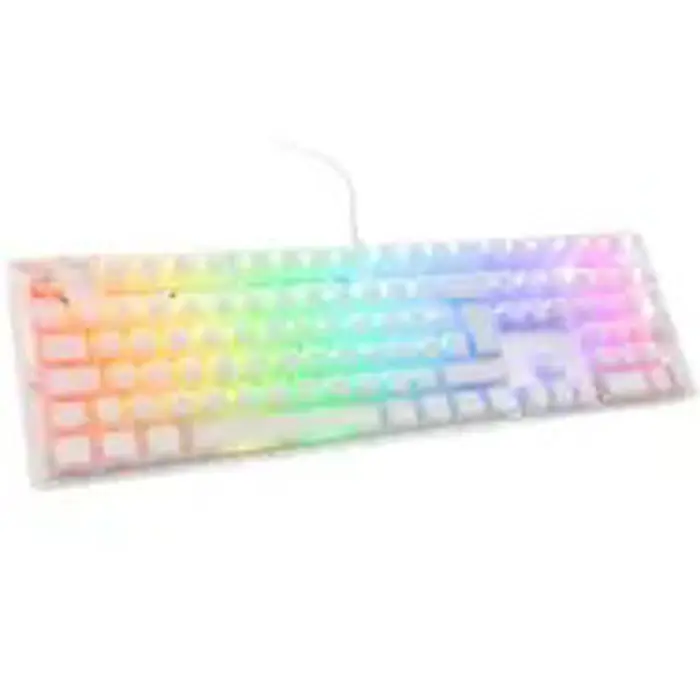 Ducky One 3 Aura White Gaming Keyboard, RGB LED - Kailh Jellyfish Y