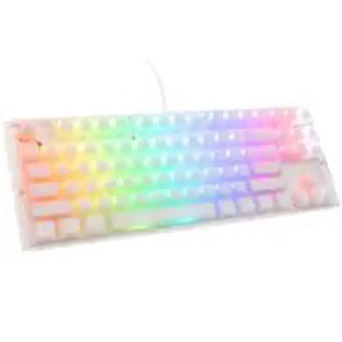 Ducky One 3 Aura White TKL Gaming Keyboard, RGB LED - Kailh Jellyfish Y (US)