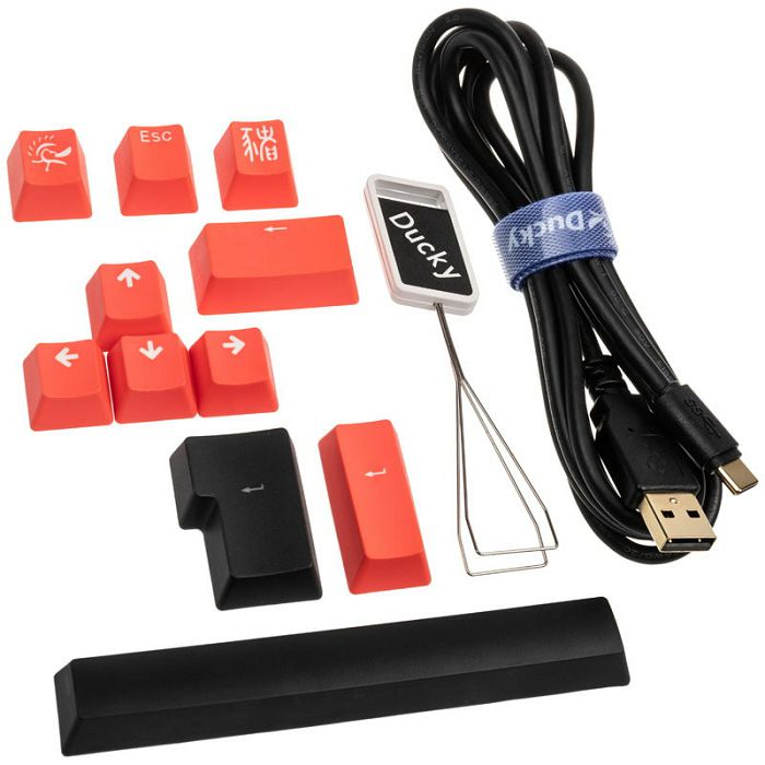 Ducky Shine 7 PBT Gaming Keyboard, MX Blue, RGB LED - blackout DKSH1808ST-CDEPDAAT2