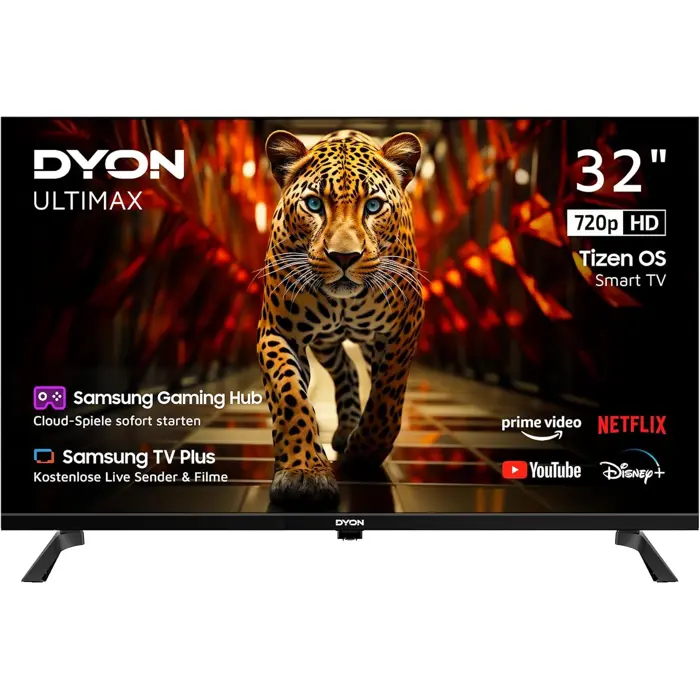 DYON Ultimax 32H-TI-W (80 cm (32 inches), black, WXGA, triple tuner, Smart TV, TIZEN OS)
