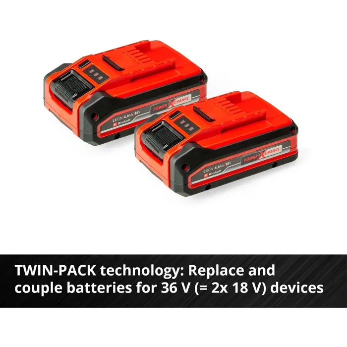 Einhell 18V 4.0Ah Power-X-Change Plus, rechargeable battery (red/black)