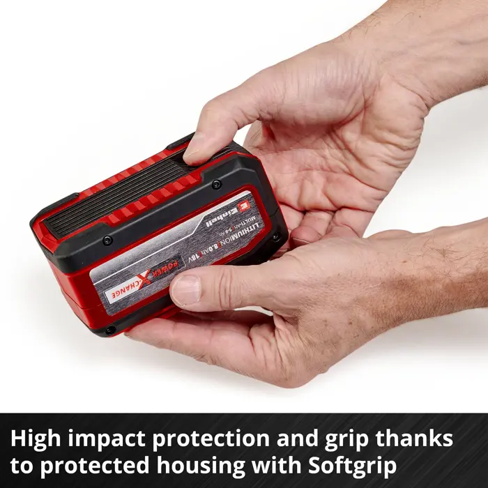 Einhell battery Power-X-Change Plus Multi-Ah 18V 5.0 - 8.0Ah (red/black, Multi-Ah technology)