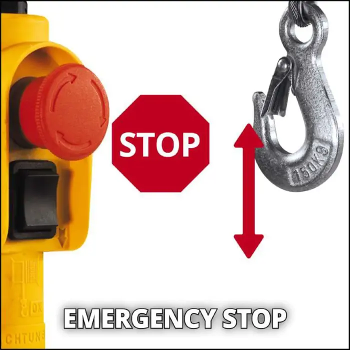 Einhell cable hoist TC-EH 250, cable winch (red, 450 watts)