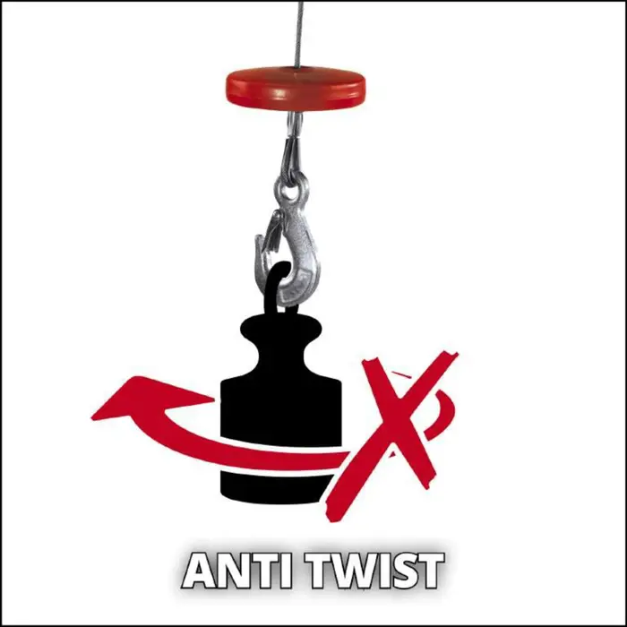 Einhell cable hoist TC-EH 500, cable winch (red, 800 watts)