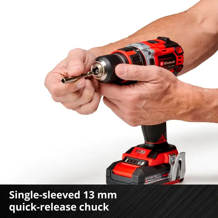 Einhell Cordless Drill TE-CD 18/50 Li BL, 18V (red/black, 2x Li-Ion battery 2.0Ah)
