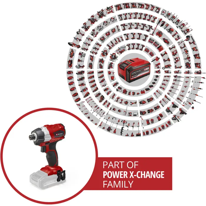 Einhell Cordless Impact Driver TE CI 18 Li brushless solo (red / black, without battery and charger)