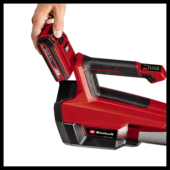 Einhell Cordless leaf blower GP-LB 18/200 Li E - solo, 18 volt, leaf blower (red/black, without battery and charger)