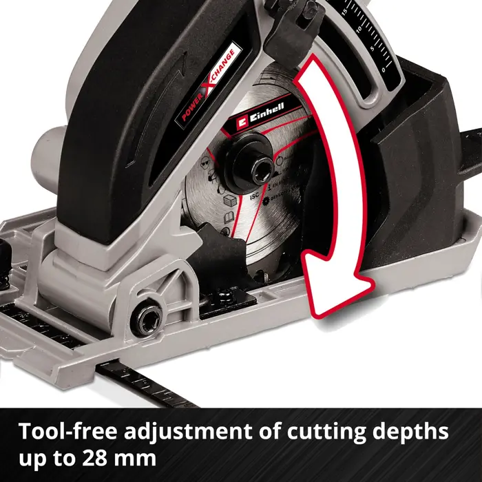 Einhell cordless mini circular saw TE-CS 18/89 - Li - Solo