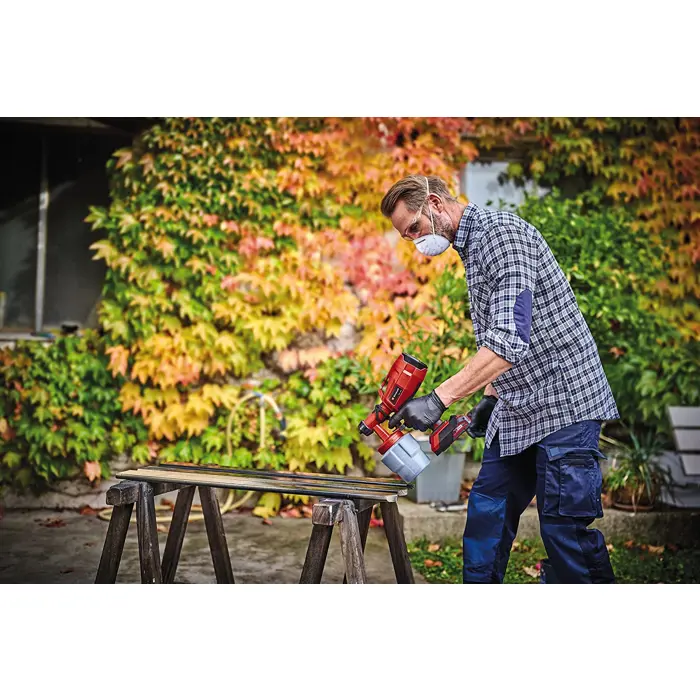 Einhell Cordless paint spray system TC-SY 18/60 Li-Solo, spray gun (red/black, without battery and charger)