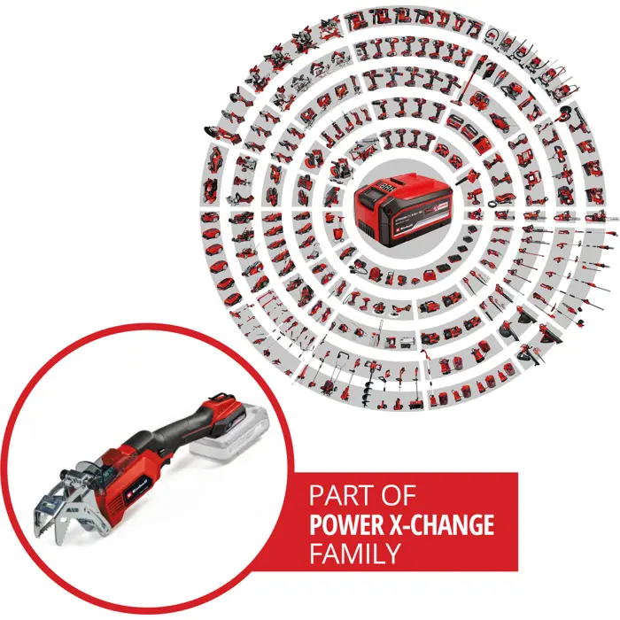 Einhell cordless pruning saw GE-GS 18/150 Li-Solo, 18 volts (red/black, without battery and charger)