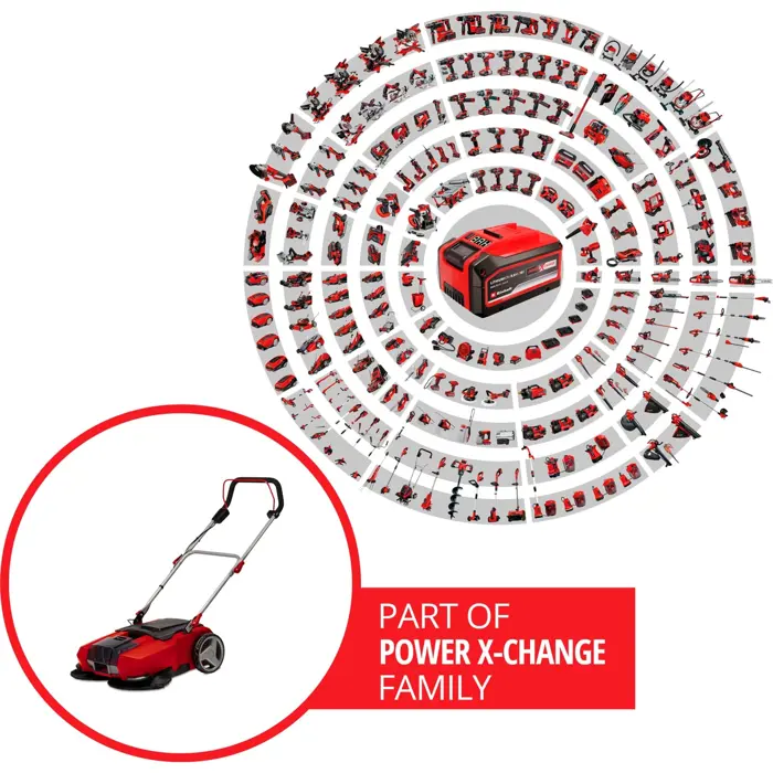 Einhell cordless sweeper TE-SW 18/610 Li - Solo