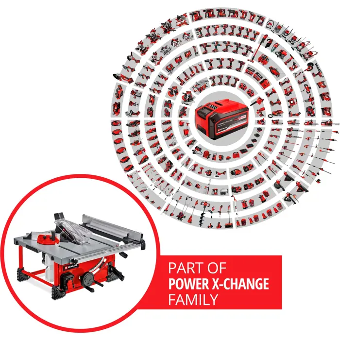 Einhell cordless table saw TE-TS 36/210 Li - Solo
