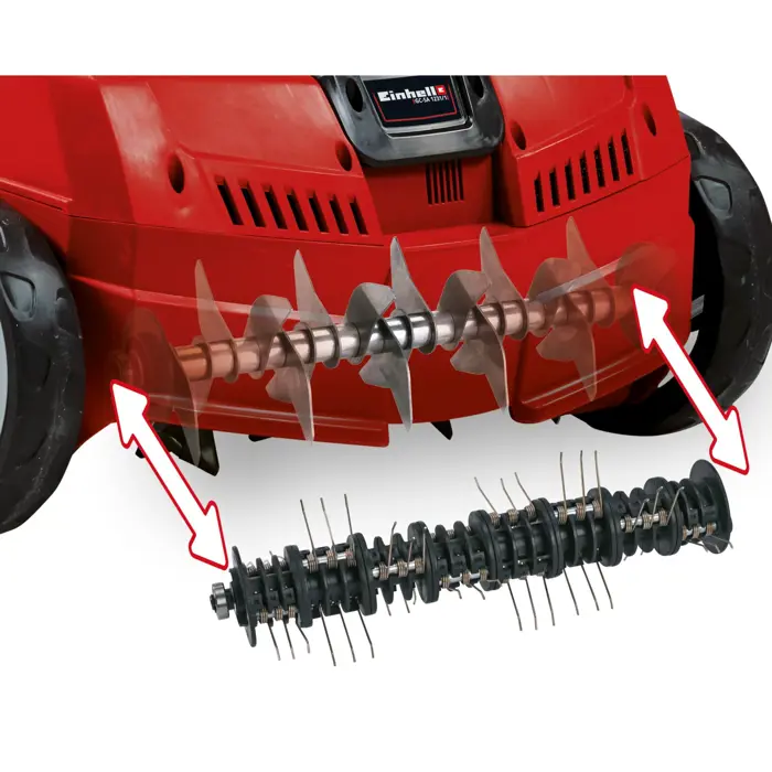 Einhell Electric Scarifier fan GC SA 1231/1 (red / black, 1,200 watts)