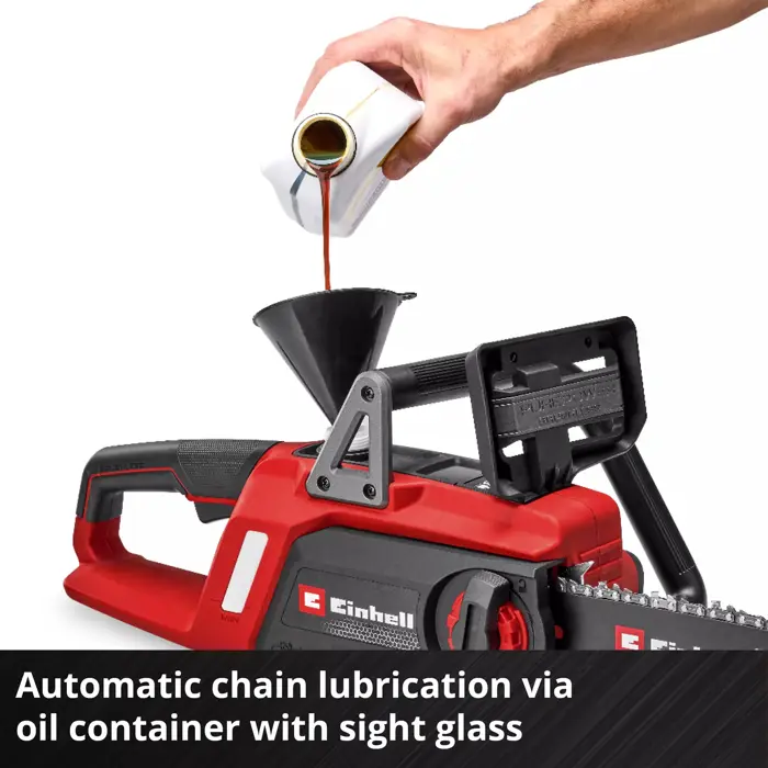 Einhell Power X-Change Akku-Kettensäge GE-LC 18/25 Li BL-Solo, 18Volt (rot/schwarz, ohne Akku und Ladegerät)
