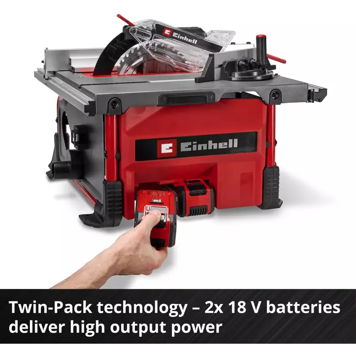 Einhell Power X-Change battery table circular saw TE-TS 36/8 T Li-Solo, 36Volt (2x18V) (red/black, without battery and charger)