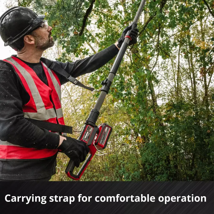 EINHELL Professional Cordless Pole Pruner GP-LC 18/20 Li T BL-Solo red/black, without battery and charger