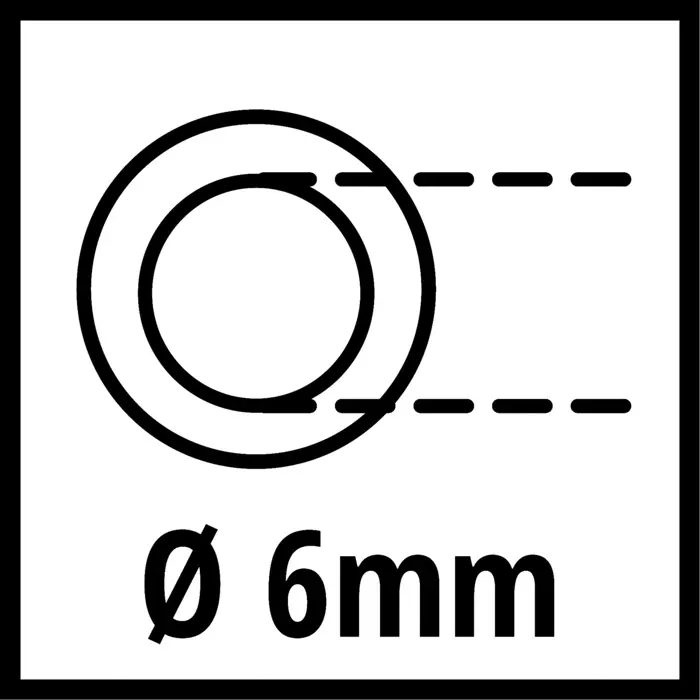 Einhell spiral hose 4m inside. 6mm - 4139410