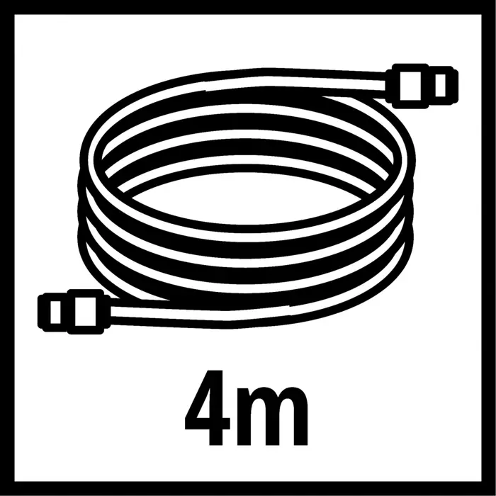 Einhell spiral hose 4m inside. 6mm - 4139410