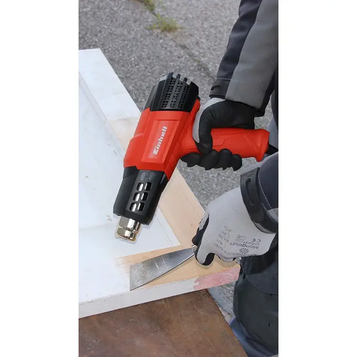 Einhell TE-HA 2000 E hot air gun, hot air gun (red/black, 2,000 watts)