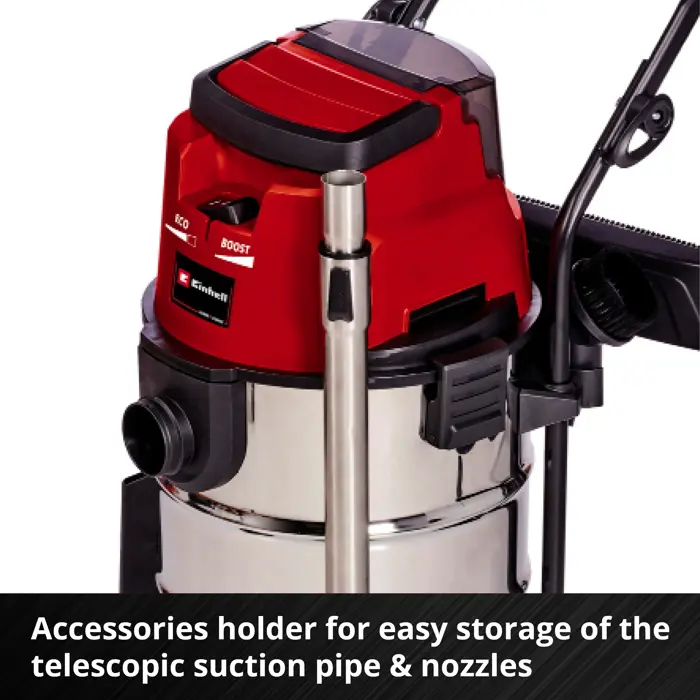 Einhell wet / dry vacuum TE VC 36/30 Li (red / silver, without battery and charger)